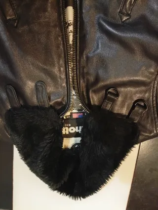 Chaqueta Cuero Schott Negra