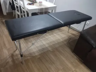 Camilla plegable negra