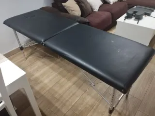 Camilla plegable negra