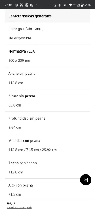 Smart TV LG 50 UHD 4K