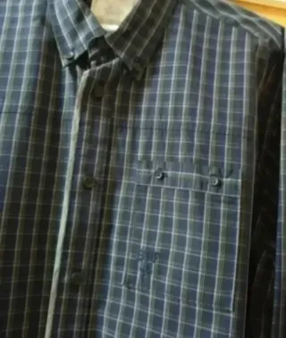 Camisa Springfield cuadros azul y blanco