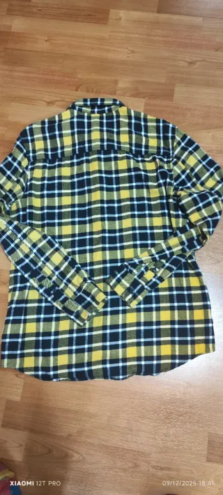 Camisa H&M cuadros franela M