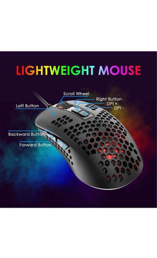 Ratón Gaming Ultraligero con Cable