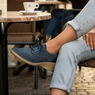 Talla 40 - Zapatos tacón cuña de ante