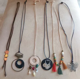 6 Colgantes Bisutería