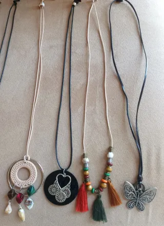 6 Colgantes Bisutería