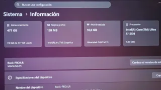 Samsung Galaxy Book Pro Gris con factura