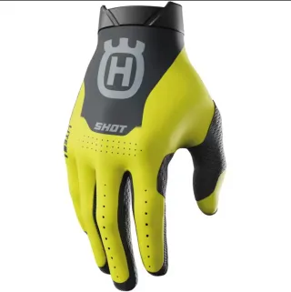 Guantes Husqvarna Shot Amarillos y Negros