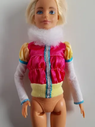 giacca da neve Barbie con collo in pelo