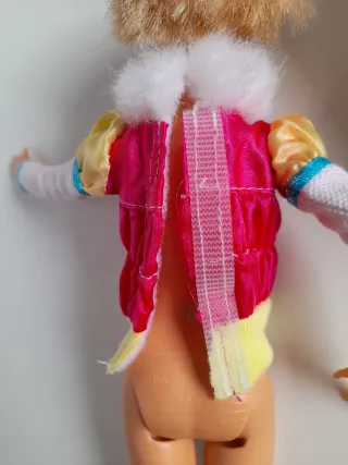 giacca da neve Barbie con collo in pelo