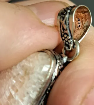 Ciondolo Pietra Scolecite 925 Indiano