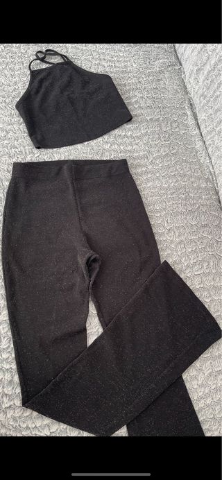 Conjunto fiesta negro brillante