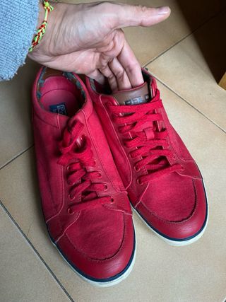 Scarpe Polo Ralph Lauren Rosse Taglia 44