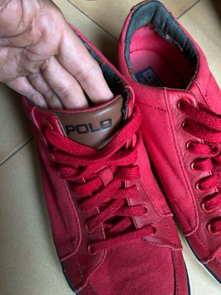 Scarpe Polo Ralph Lauren Rosse Taglia 44