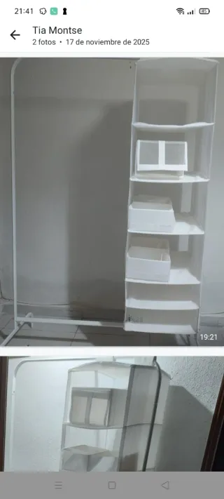 Guardaroba in tessuto organizzatore