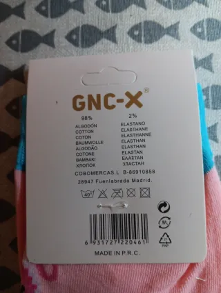 Calcetines GNC-X Pulpos Rosas y Azules Talla 35-40
