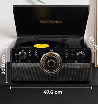 Tocadiscos Rockola reproductor vinilos Bluetooth
