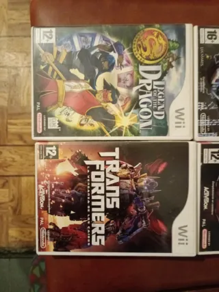 Lote 4 Juegos Wii: Star Wars, Spiderman, Dragon, T