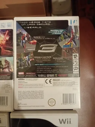 Lote 4 Juegos Wii: Star Wars, Spiderman, Dragon, T