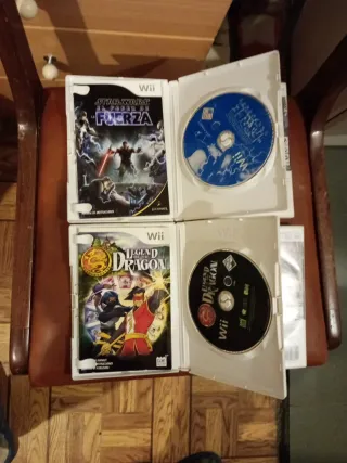 Lote 4 Juegos Wii: Star Wars, Spiderman, Dragon, T