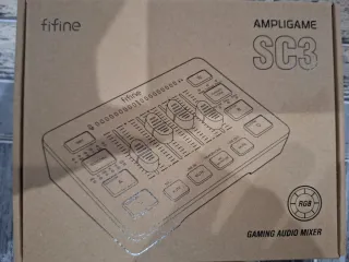 Fifine SC3 Ampligame Mezclador Audio RGB