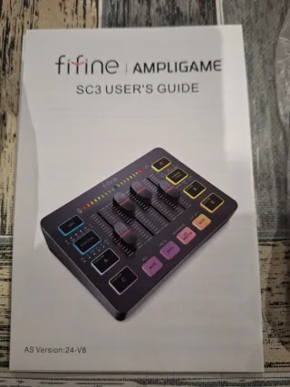 Fifine SC3 Ampligame Mezclador Audio RGB