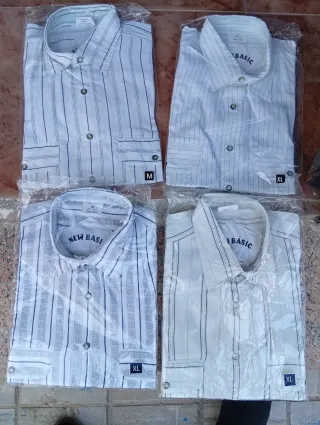 Camisas New Basic Rayas Talla M y XL