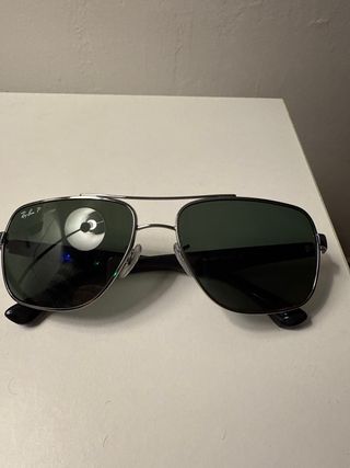 Gafas Ray-Ban Aviator Verdes y Plateadas