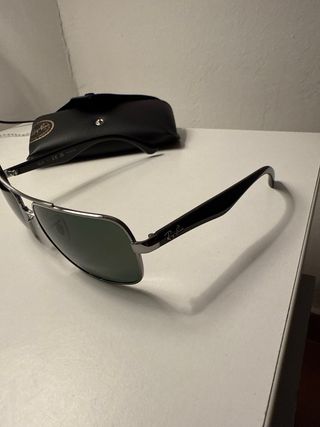 Gafas Ray-Ban Aviator Verdes y Plateadas