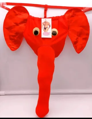 Slip uomo sexy elefante rosso taglia unica