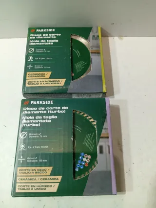 Discos Diamante Radial Pequeña 76mm PARKSIDE