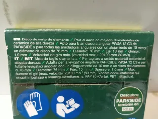 Discos Diamante Radial Pequeña 76mm PARKSIDE