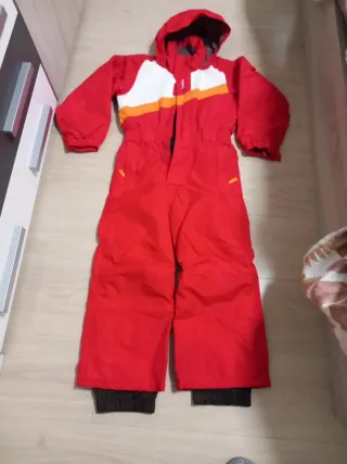 Tuta da sci per bambini rossa