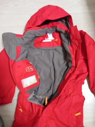 Tuta da sci per bambini rossa