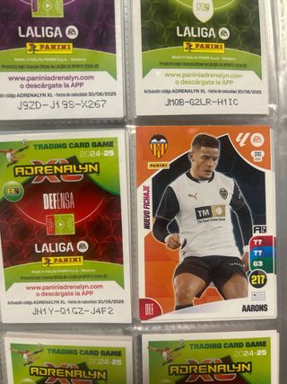 Cromos Panini Adrenalyn Valencia CF 24/25