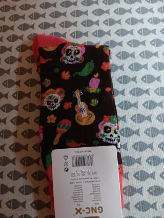Calcetines GNC-X Catrina Mexicana Talla 35