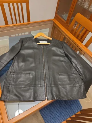 Cazadora Piel Gerard Darel Negra T.46