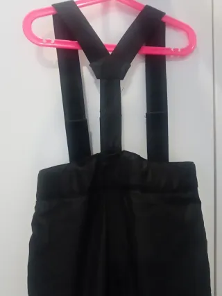 Pantaloncini da sci per bambini neri