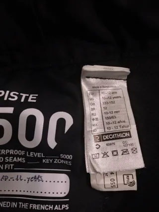 Pantaloncini da sci per bambini neri