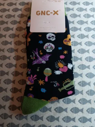 Calcetines GNC-X Catrina Mexicana Talla 35