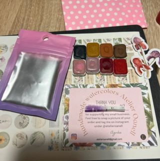 Acuarelas artesanales granuladas