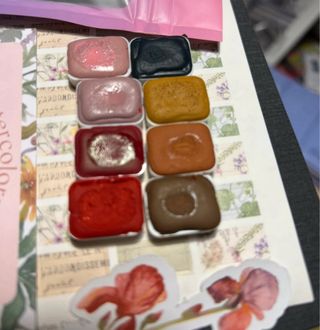 Acuarelas artesanales granuladas