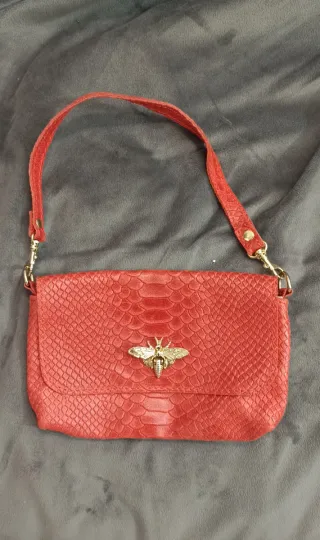 Borsa The Genuine Leather Ape Rossa