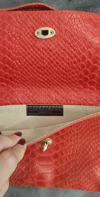 Borsa The Genuine Leather Ape Rossa