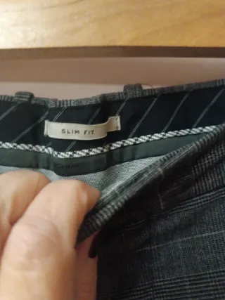 Pantalón vestir Mango cuadros hombre