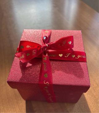 Palla Natale Rossa I love you