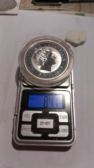 Moneda Australia 2 Onzas Plata Reina Isabel