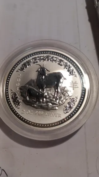 Moneda Australia 2 Onzas Plata Reina Isabel