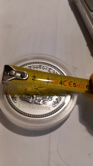 Moneda Australia 2 Onzas Plata Reina Isabel