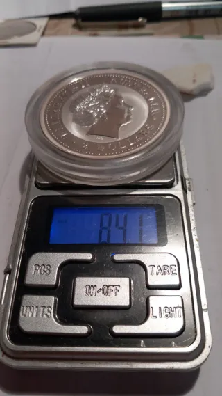 Moneda Australia 2 Onzas Plata Reina Isabel